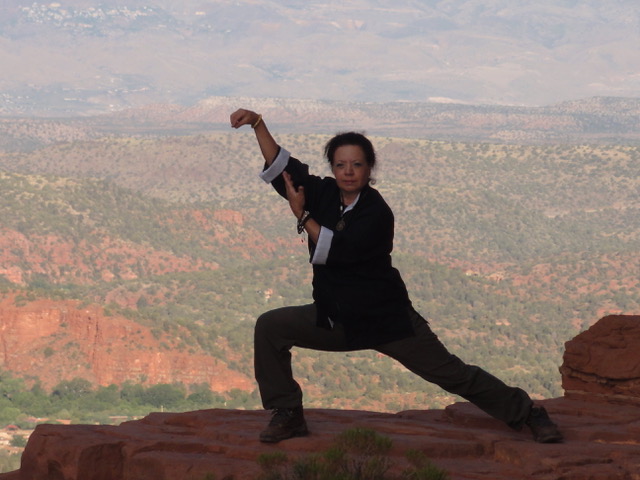 Qigong practice in Sedona, Arizona